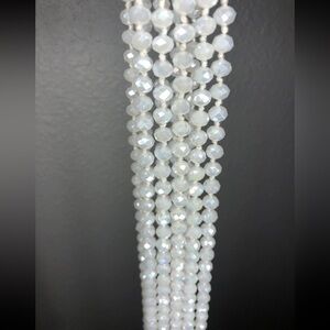 Long hand knotted necklace